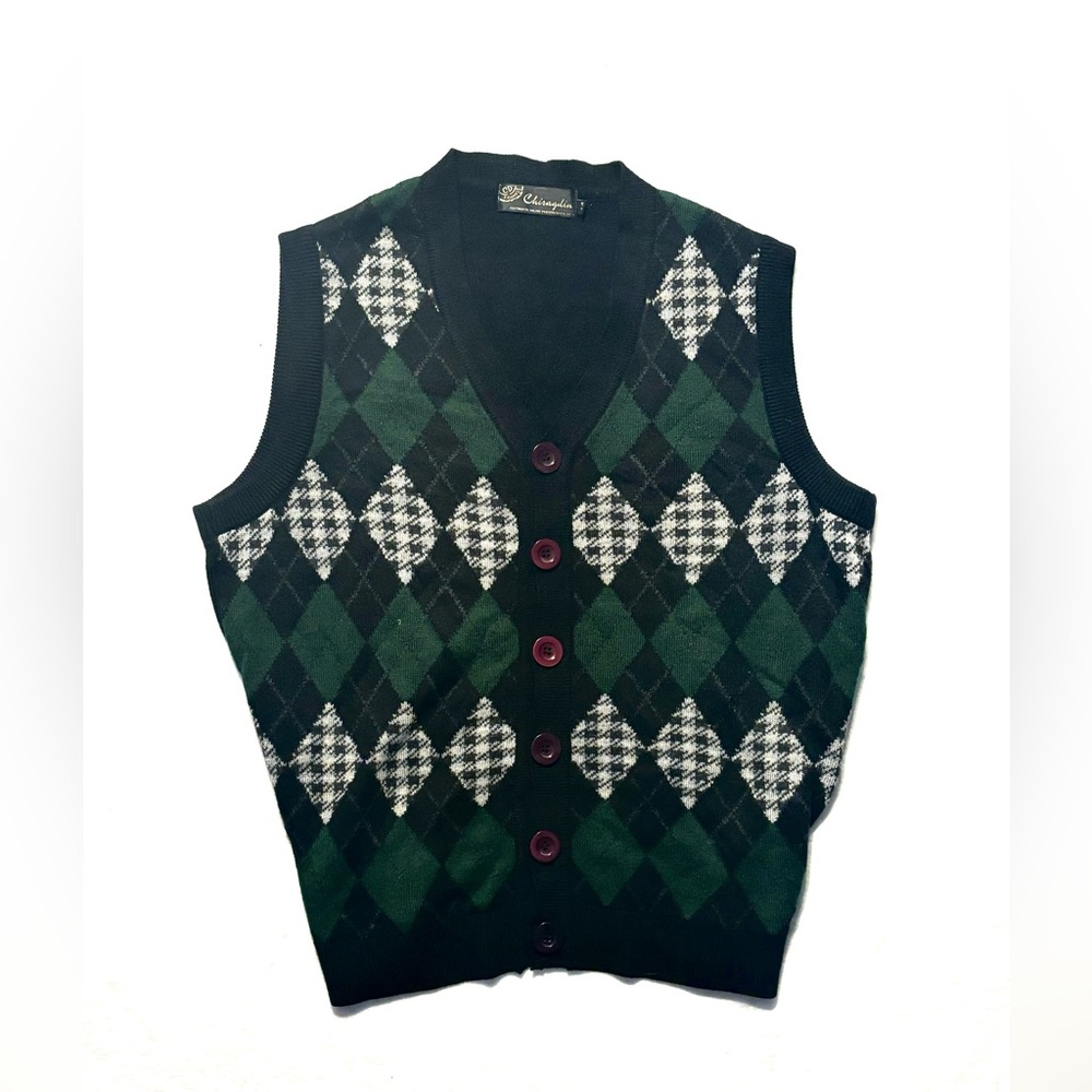 Checkered Academia Vest